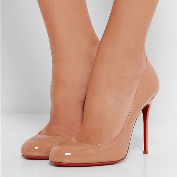 Christian Louboutin Nude Fifi Pumps 100mm - Picture 4 of 4